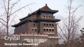 Presentation with archery - Audience pleasing theme consisting of beijing-february-22-2016-archery backdrop and a gray colored foreground