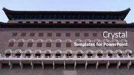  Presentation with archery - Presentation design with beijing-february-22-2016-archery background and a gray colored foreground