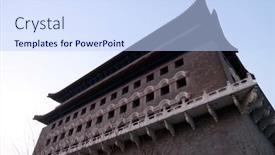  Presentation with archery - Cool new PPT theme with beijing-february-24-2016-archery backdrop and a sky blue colored foreground