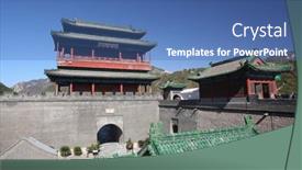  Presentation with october - Beautiful slides featuring beijing-october-13-foreign-tourists backdrop and a ocean colored foreground