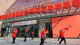  Presentation with medical practice - Slides with beijing-october-14-elderly-women background and a red colored foreground