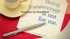  Presentation with positivity - Colorful slides enhanced with being-average backdrop and a blonde colored foreground