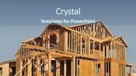  Presentation with new home - Beautiful presentation featuring being built with wood truss backdrop and a seafoam green colored foreground
