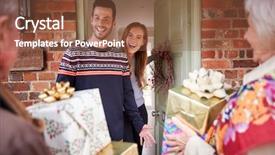  Presentation with offspring - Theme enhanced with being greeted by adult offspring background and a tawny brown colored foreground