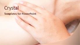  Presentation with shoulder joint - Beautiful PPT theme featuring being manipulated by osteopathic manual backdrop and a lemonade colored foreground