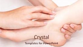  Presentation with physician - Audience pleasing theme consisting of being manipulated by osteopathic manual backdrop and a lemonade colored foreground