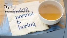  Presentation with normal - Cool new PPT layouts with being normal is boring - handwriting backdrop and a lemonade colored foreground