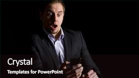  Presentation with dark - Slide deck consisting of being surprised about text message background and a wine colored foreground