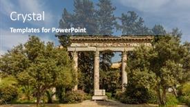  Presentation with roman ruins - Beautiful PPT theme featuring beirut-lebanon-april-30-2017 backdrop and a seafoam green colored foreground