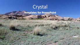  Presentation with kazakhstan - Theme with bektau-ata-extinct-volcano background and a teal colored foreground