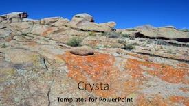  Presentation with kazakhstan - Slide deck enhanced with bektau-ata-extinct-volcano background and a coral colored foreground