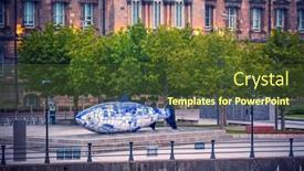  Presentation with fish river - Audience pleasing presentation theme consisting of belfast-northern-ireland-june-27 backdrop and a tawny brown colored foreground