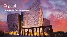  Presentation with titanic - Cool new slide deck with belfast-northern-ireland-june-28 backdrop and a violet colored foreground