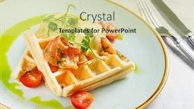  Presentation with bacon - Slides with belgian-waffle-with-bacon background and a soft green colored foreground