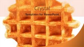  Presentation with deep - Presentation with belgian-waffle-with-deep-pockets background and a gold colored foreground