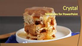  Presentation with waffles - Slide deck featuring belgic - waffles with honey background and a tawny brown colored foreground