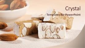  Presentation with buillding blocks - Presentation with belgim christmas - blocks of delicious honey background and a lemonade colored foreground