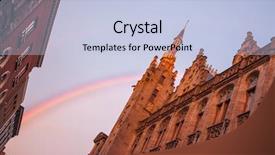  Presentation with square - Slide set enhanced with belgim christmas - bruges city hall on burg background and a light blue colored foreground