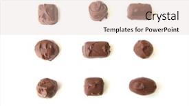  Presentation with candy - Presentation enhanced with belgim christmas - candy chocolates ready to be background and a  colored foreground