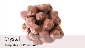  Presentation with candy - Beautiful presentation featuring belgim christmas - candy chocolates ready to be backdrop and a  colored foreground