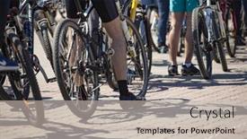  Presentation with racing - Colorful presentation design enhanced with belgorod-russia-may-18-2020 backdrop and a soft green colored foreground