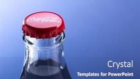  Presentation with soft drink bottle - Beautiful slides featuring belgorod-russia-may-28-2020 backdrop and a ocean colored foreground