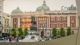  Presentation with baroque - PPT theme with belgrade-serbia-july-8-2021 background and a soft green colored foreground