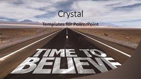  Presentation with believe - Presentation design featuring can do - time to believe written background and a light blue colored foreground