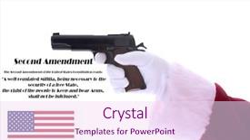  Presentation with second amendment - PPT layouts consisting of believes in the second amendment background and a pink colored foreground