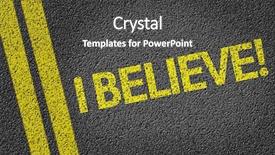  Presentation with believe - Amazing slides having belive self - i believe written backdrop and a dark gray colored foreground