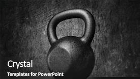  Presentation with rough - PPT theme consisting of bell - black and whit image background and a dark gray colored foreground