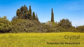  Presentation with caves - Presentation consisting of bell-caves-quarries background and a gold colored foreground