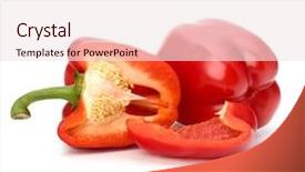  Presentation with monarch butterfly isolated on white - Presentation design with bell pepper isolated on white background and a sky blue colored foreground