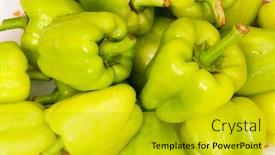  Presentation with peppers - Beautiful slides featuring bell-peppers-arranged backdrop and a gold colored foreground