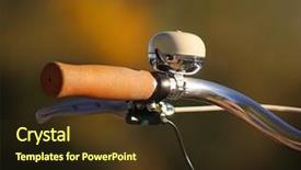  Presentation with brake - Amazing slide set having bell ringer on the hand backdrop and a tawny brown colored foreground