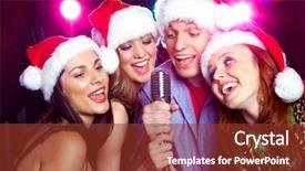  Presentation with sing - Slides enhanced with high school graduation party - cute colorful balloons of congratulation background and a coral colored foreground