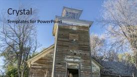  Presentation with weeds - Cool new theme with bell tower in rural backdrop and a light blue colored foreground