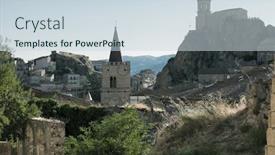  Presentation with cliff - Amazing PPT layouts having bell-tower-of-san-nicola backdrop and a sky blue colored foreground