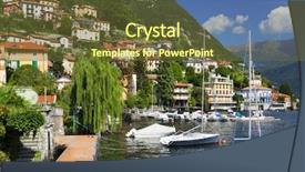  Presentation with europe trade policy - Presentation featuring bellagio - lake como in italy europe background and a tawny brown colored foreground