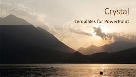  Presentation with landscape delight - Theme featuring bellagio - lake como sunset landscape lombardy background and a lemonade colored foreground