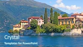  Presentation with panoramic - Beautiful presentation featuring bellagio - panoramic view of cernobbio town backdrop and a ocean colored foreground