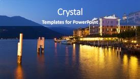  Presentation with resort - Colorful presentation theme enhanced with bellagio resort como lake italy backdrop and a  colored foreground