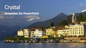  Presentation with italy culture - Cool new presentation theme with bellagio resort lake como italy backdrop and a ocean colored foreground