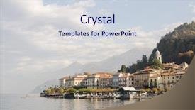  Presentation with skyline - Cool new slide set with bellagio skyline italy como lake backdrop and a lemonade colored foreground