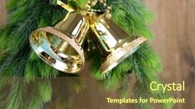  Presentation with decoration - PPT theme enhanced with fragment of base of old background and a dark gray colored foreground.