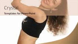  Presentation with dance - PPT theme enhanced with belly-dance background and a coral colored foreground