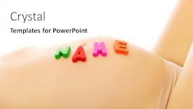  Presentation with pregnant woman - Cool new slide deck with belly-of-a-young-pregnant backdrop and a  colored foreground