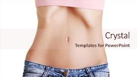  Presentation with anorexia - Audience pleasing PPT theme consisting of beautiful young female with anorexia backdrop and a lemonade colored foreground