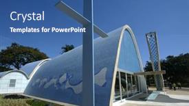  Presentation with oscar - Audience pleasing slide set consisting of belo-horizonte-brazil-july-22 backdrop and a ocean colored foreground