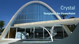  Presentation with oscar - Amazing PPT theme having belo-horizonte-brazil-july-22 backdrop and a ocean colored foreground